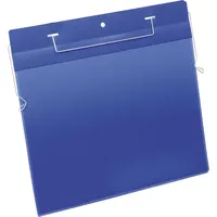 Durable Drahtbügeltaschen blau A4 quer Packung à 50 St.