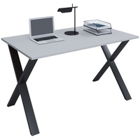 VCM Schreibtisch Lona X 140 x 80 cm grau/schwarz