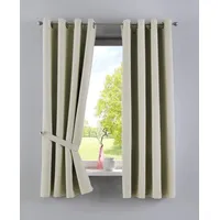 Gardinenbox Vorhänge Blickdicht »Newyork« Beige HxB 160x140 cm 2er-Pack