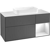 Villeroy & Boch Finion Waschtischunterschrank G301GMPD 120cm, Abdeckplatte white