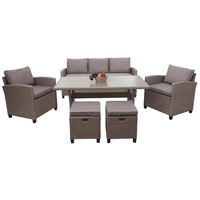 Mendler HWC-E95 Lounge-Set grau