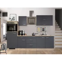 Flex-Well Küchenzeile Morena 270 cm grau