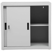Gürkan Schiebetürenschrank, 100264 lichtgrau 1 Fachboden 80,0 x 45,0
