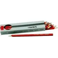 Lyra Pet Zimmermannsbleistift oval 24cm 12 St. Rot
