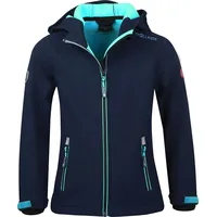 TROLLKIDS Trollfjord Softshelljacke - Navy / Mint - 116
