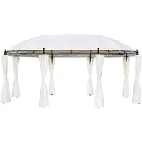 VidaXL Gartenpavillon 5,3 x 3,5 m  inkl. Seitenteile weiß