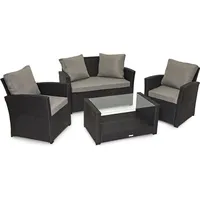 Svita ROMA Lounge-Set schwarz