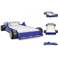 VidaXL Kinderbett im Rennwagen-Design 90 x 200 cm Blau