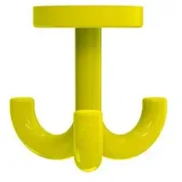 Hewi Haken 3-fach drehbar Senfgelb 477.90.05018