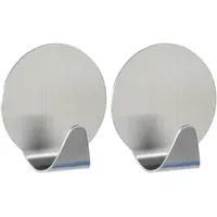 Wenko Handtuchhaken 2er Set Schwarz