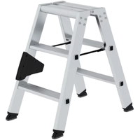 MUNK Aluminium-Stufen-Stehleiter 2 x 3 Stufen 40206
