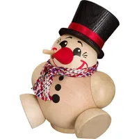 Seiffener Volkskunst eG Kugelräuchermann Cool-Man mit Schal 11 cm