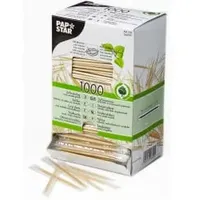 Papstar Zahnstocher Holz mit Menthol 6,5 cm