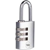 Yale Y151B/30/125/1 Vorhängeschloss 30 mm Silber Zahlenschloss