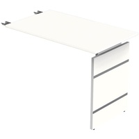 Kerkmann Anbautisch Priola weiß, weiß rechteckig 100,0 x 60,0