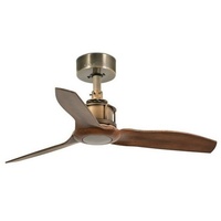 FARO Just Fan 81 cm Deckenventilator altgold/holz