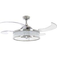 BEACON Corbelle 122 cm Deckenventilator chrom/transparent