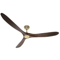 CasaFan Eco Genuino 180 cm MG-NB Deckenventilator nussbaum/gold