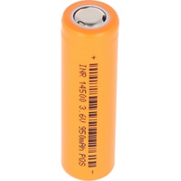 AccuCell INR 14500 mit 950mAh 3,6V bis- 3,7V Li-Ion-Zelle