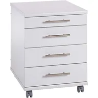 MÖBELPARTNER Rollcontainer lichtgrau 4 Auszüge 42,0 x 50,0 x
