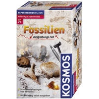 Kosmos 657918 - Fossilien, Ausgrabungs-Set, Experimentierkasten, Mitbring-Experimente