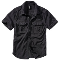 Brandit Textil Vintage Kurzarmhemd Black S
