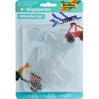 Folia Bügelperlen Stiftplatten Fahrzeuge transparent 3 St.
