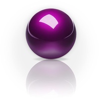Perixx PERIPRO-303GP Wechsel-Trackball 18026 Dunkelviolett Glanzend-Dunkelviolett