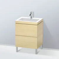 Duravit L-Cube Möbelwaschtisch c-bonded mit Unterbau bodenstehend,