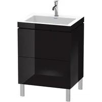 Duravit L-Cube Möbelwaschtisch c-bonded mit Unterbau bodenstehend, 60x48 cm,