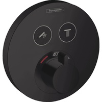 Hansgrohe ShowerSelect S Thermostat Unterputz 2 Verbraucher, mattschwarz