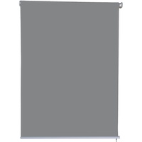 Jet-Line Sichtschutzrollo Vertikalmarkise Sonnenschutz blickdichtes Rollo 1.0x2.3m hellgrau Garten