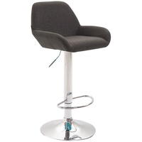 CLP Barhocker Braga Stoff, drehbar und höhenverstellbar grau