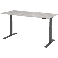 Hammerbacher Sitz-Stehschreibtisch VXDKB19/M/G grau, 1.800 x 800 x 1.290