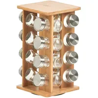 Zeller Gewürzregal 16 Gewürzgläser 18 x 30 x 0