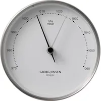 Georg Jensen Koppel Barometer 10 cm stahl-weiß