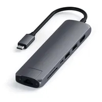 Satechi USB-C Slim Multi-Port Hub 4K Ethernet Space Gray