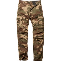 Vintage Industries Reef Camo, Cargohose - Dunkelbraun/Schwarz/Dunkelbeige - XXL