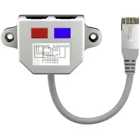 Goobay RJ45 Netzwerk Y-Adapter CAT 5 [1x RJ45-Stecker -
