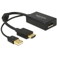 DeLock HDMI auf DisplayPort 1.2 Adapterkabel, schwarz (62667)