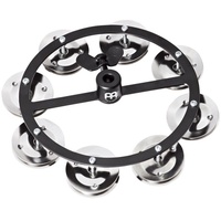 Meinl Percussion Meinl HiHat Tambourine HTHH1BK, Metal, Steel Jingles,SingleRow