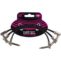Ernie Ball Flachband-Patchkabel, 3er-Pack, 15,24 cm