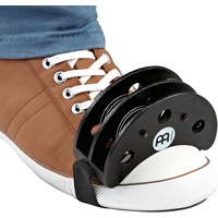 Meinl Percussion Foot Tambourine, mit Edelstahlschellen, Schwarz