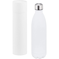 Relaxdays Isolier-Trinkflasche weiß 1,0 l