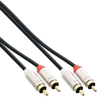 InLine Slim Audio Kabel 2x Cinch ST/ST Stereo 3m