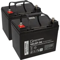 Akkuman 2x 12V 36Ah AGM BLEI AKKU-SATZ für ELEKTRO-ROLLSTUHL