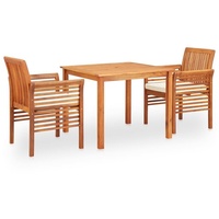 VidaXL Garten-Essgruppe 3-tlg. Braun
