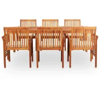 VidaXL Garten-Essgruppe 7-tlg. Braun