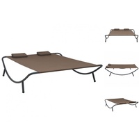 VidaXL Gartenliege 200 x 173 x 45 cm braun