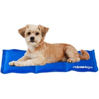 Relaxdays Kühlmatte Hund, selbstkühlend, abwischbar, robust, mit Gel, Kühldecke